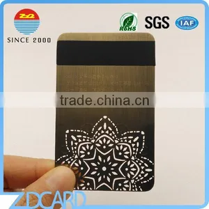 Stainless Steel Card With Magnetic Stripe Metal VIP Member Card thumbnail-1