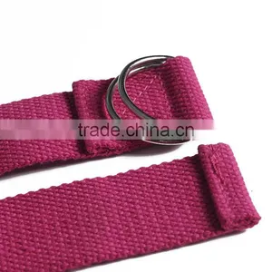 Yoga Stretch Belts Training Strap Belt With Metal D-Ring thumbnail-3