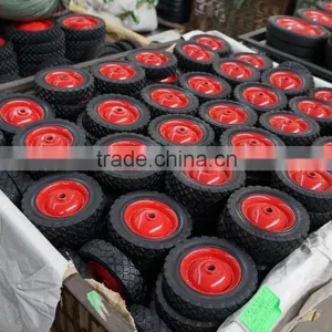 Solid Rubber Wheel/plastic Rubber Wheel/rubber Rubber Wheel/ Ruled Rubber Lawnmower Lawn Push Mower Wheel 5+ Inch Diameter thumbnail-5