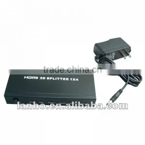 4 Port 1080P HDMI Audio/Video Splitter Amplifier 1 X 4 For HDTV PS3 XBOX thumbnail-1