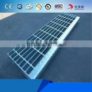 Factory Low Price I-Shape/plain Type / Serrated Galvanized Metal Grid Flooring Steel Bar Grating thumbnail-2