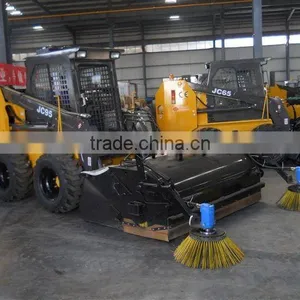 China Mini/Small Skid Steer Sweeper With Self-developed Technology (0.7T 0.36 Capacity CE Approved) thumbnail-1