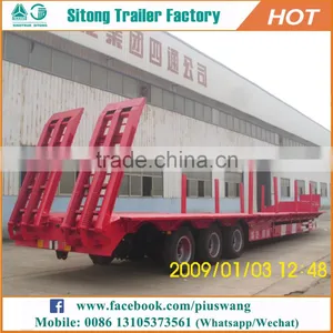Trailer Low Bed Machine Transport Cheap Price Used Low Bed Trailers for Sale thumbnail-3