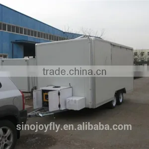 Steel Mobile Food Kiosk for Sale German Made Generator for Mobile Moving Function thumbnail-5