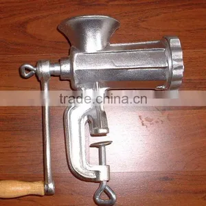 NO 10 Cast Iron Tin Plated Meat Mincer thumbnail-1