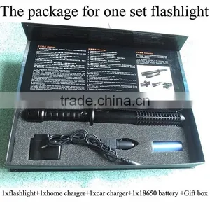 High Quality Led Flashlight Self-defense Led Torch Flashlight Zoom Tactical Flashlight thumbnail-5