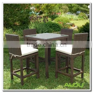 Audu Wicker Cheap Outside Bar Furniture thumbnail-1