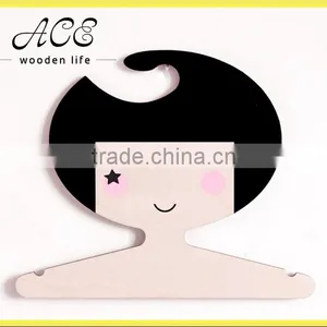 Top Wooden Hangers Flat Arched Thick Body thumbnail-1