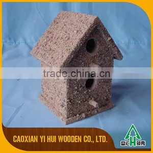 Decor Wooden Bird House Feeder Model thumbnail-6