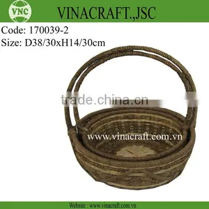 Bamboo Wicker Flower Basket thumbnail-1