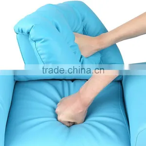 Blue Kids Padded PU Leather Recliner Chair thumbnail-5