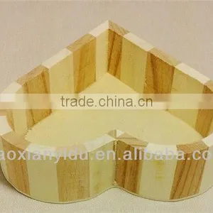 Heart Shaped Shape Gift Wooden Box For Party Decor thumbnail-3