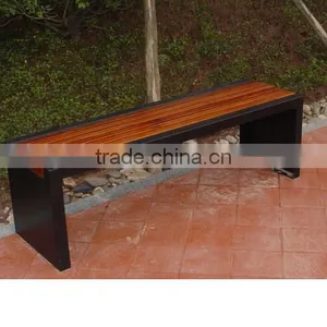 Backless Wooden Garden Bench For Sale thumbnail-4