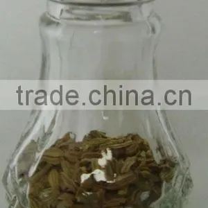 Mini Pear-shaped Glass Spice Shaker Jar With Metal Lid thumbnail-1