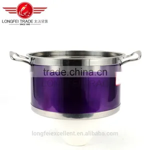 Colorful Best Selling in China High Quality Stainless Steel Soup Pot Set/cooking Pot Set thumbnail-3