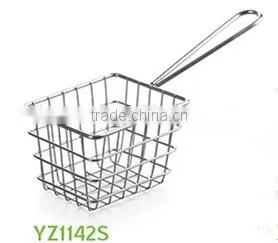 China Manufacture Production Stainless Steel Deep Fryer Basket&mini Fry Basket &stainless Steel Deep Frying Basket thumbnail-1