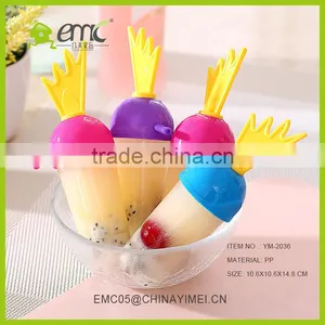 SSet of 4 Pcs Ice Cream Mold Plastic Ice Lolly Mould Ice Tray Maker thumbnail-4