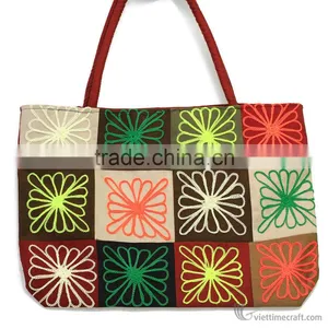 Ethnic Pattern Handbag, Various Color and Design, Made in Vietnam thumbnail-4