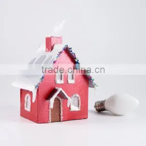 Christmas Village Paper House Ornament thumbnail-1