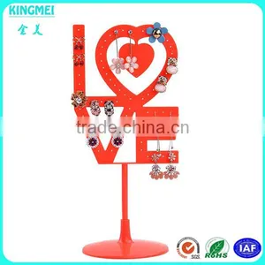 Pop Hot Sale Acrylic Heart Shape Earring Display Stand thumbnail-6