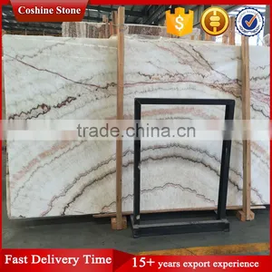 Light Transparency High Oiliness Polished Rainbow Onyx Stone Slabs thumbnail-3