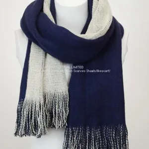 Soft Winter Knitted Pashmina Scarf Shawl Wholesale thumbnail-1