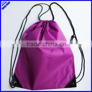 Cheap Promotional Pink Color 190T Woven Draw String Bag thumbnail-1