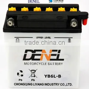 Electric Scooter/Motorcycle Battery YB6L-B High Performance Dry-charged Storage Battery thumbnail-1