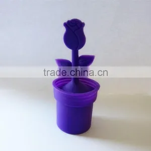 Rose Shape Silicone Tea Infuser,silicone Stainless Steel Tea Infuser thumbnail-1