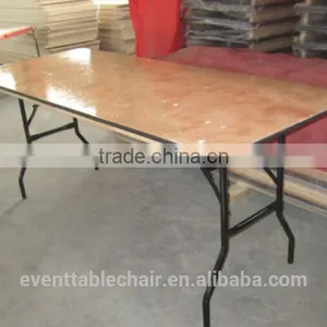 Natural Plywood Restaurant Folding Table for Banquet Wedding thumbnail-1