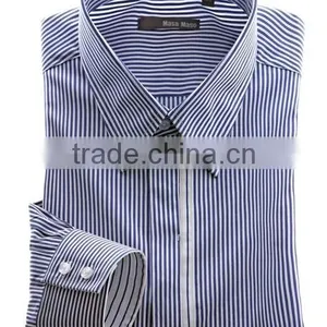 Superior Pinstripes Trendy Mens Dress Shirts thumbnail-2