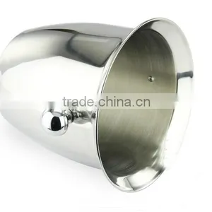 Customized Logo Printed Stainless Steel Ice Beer Bucket Champagne Bucket thumbnail-1