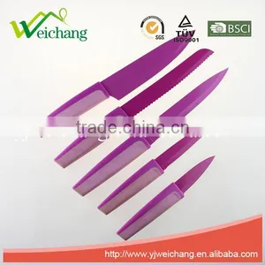 MCK606 5 Pcs Set Kitchen Knives Artwork Painting Blade PP Handle , Hot Sale, Wholesale thumbnail-1