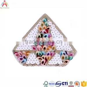 Woven Embroidary Patches Panel Embroidered Sequin Patch thumbnail-1