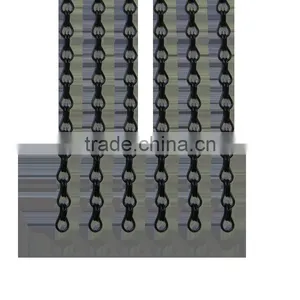 12mm Black Double Hook Size Aluminum Insect Curtain Chain thumbnail-1