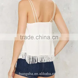 2016 Latest Ladies Summer Well Thread Fringe Cami Top HST8053 thumbnail-2