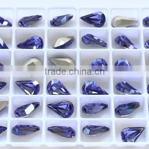 Loose Water Drop Crystal Glass Bead Stone for Decoration Factory Wholesale thumbnail-3