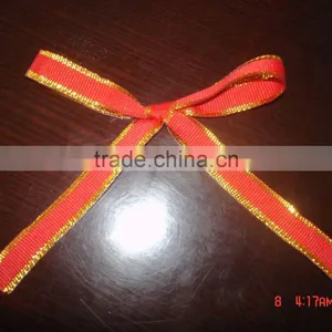 Satin Ribbon With Gold/sliver Strips thumbnail-1