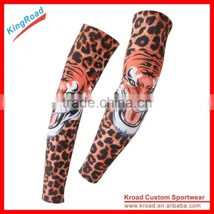 Sport Arm Sleeves UV Sun Protect Anti-slip Basketball Armband Tattoo Cover thumbnail-3