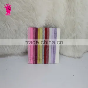 2015 Hot Sales Children Colored Satin Covered Resin Hairbands Ribbon Covered Adult & Kids Headbands thumbnail-3