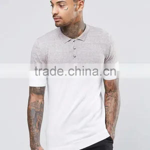 Wholesale Price High Quality Summer Custom Short Sleeve Contrast Color Cheap Mens Knit POLO Shirt thumbnail-2