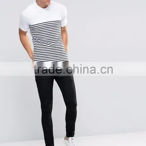 China Fashion Clothing Manufacturer Summer Casual 180g 100% Cotton Short Sleeve Stripe Mens China Cheap Shirt thumbnail-4