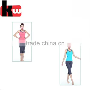 New Fitness 2017 Women Yoga Sets Tank Tops&Sports Pants Ladies Running Gym thumbnail-3