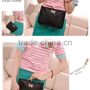 New Fashion Women Synthetic Leather Casual Bow Shoulder Bag Cross Bag Handbag thumbnail-3