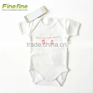 Hot Sale Baby Clothes 100% Cotton Kids Wear Unisex Custom Baby Romper thumbnail-3