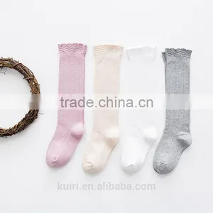Baby Top Fashion Pure Color Kids Socks Soft 100% Cotton Kawaii Boys Girls Knee Long Socks Children's Leg Warmers High Socks thumbnail-4