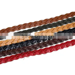 Red Braiding PU Leather Rope for Women thumbnail-2