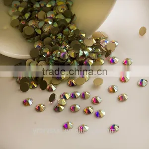 Bling Bling 16 Cuts Rhinestones Non Hotfix Flatback Crystal AB for Nails and Clothing thumbnail-1