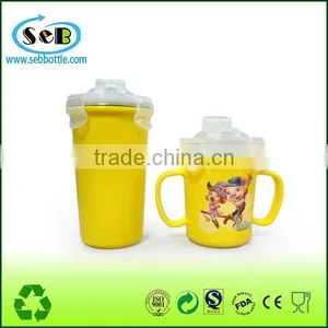 Fancy Stainless Steel Insulated Kid Drinking Cup With Lid and Hand (Accept OEM) thumbnail-1