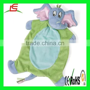 D322 EN71 Custom Stuffed Plush Elephant Baby Cute Animal Blanket thumbnail-1